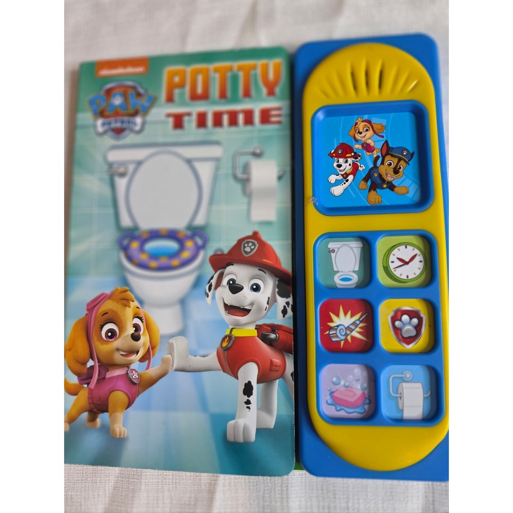 Nickelodeon PAW Patrol Potty Time 7 Button Interactive Sound Board Book
